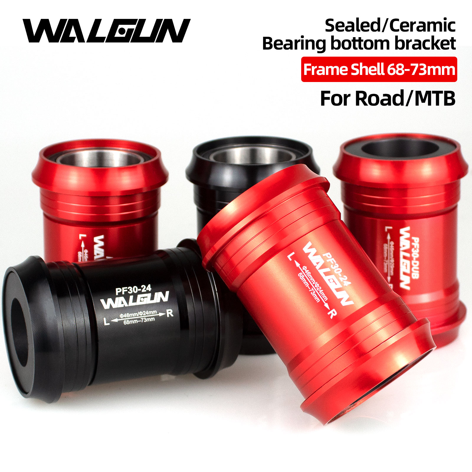 Ceramic Bearing Bottom Bracket Bb86 - Walgun – suport rowerowy 73 mm,