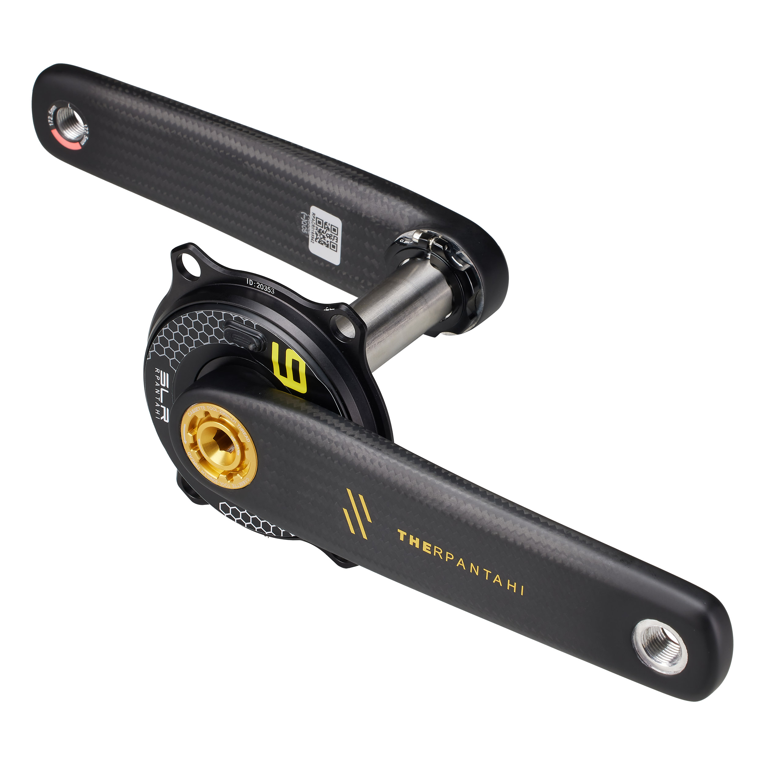 Spider Power Meter 110 Bcd - Korba karbonowa do roweru szosowego, długość