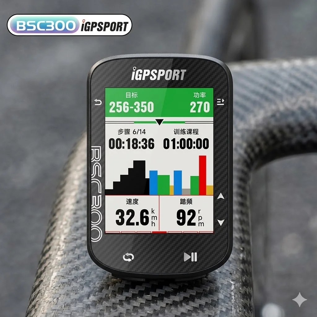 Bike Computer Gps Navigation Map - Komputer rowerowy GPS IGPSPORT BSC300T, bezprzewodowy