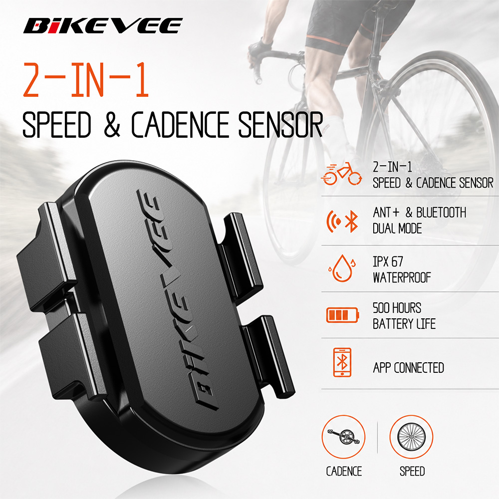 Cycling Cadence Sensor Bluetooth Ant - Uniwersalny bezprzewodowy czujnik kadencji i prędkości