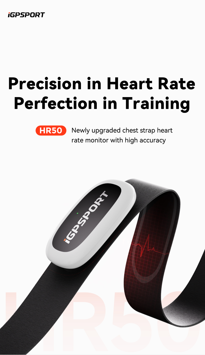 Heart Rate Monitor Chest Strap Ant+ - Pasek piersiowy do pomiaru tętna IGPSPORT