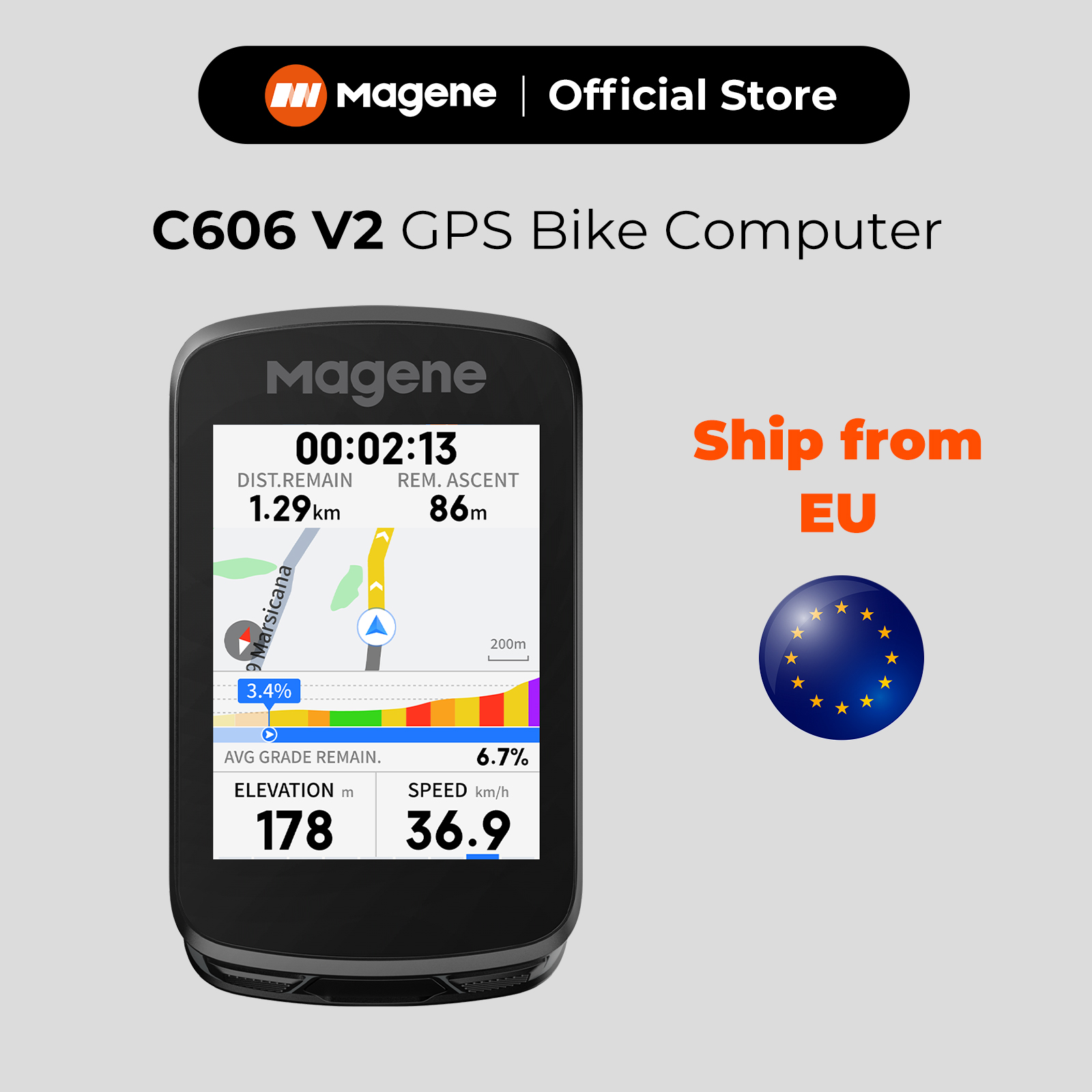 Komputer rowerowy GPS Magene C – Bike Computer Gps Navigation Map recenzja i cena