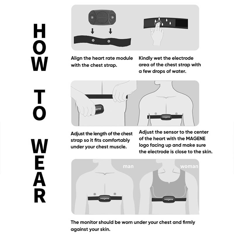 Magene H303 czujnik tętna Blue – Heart Rate Monitor Chest Strap Ant+ recenzja i cena