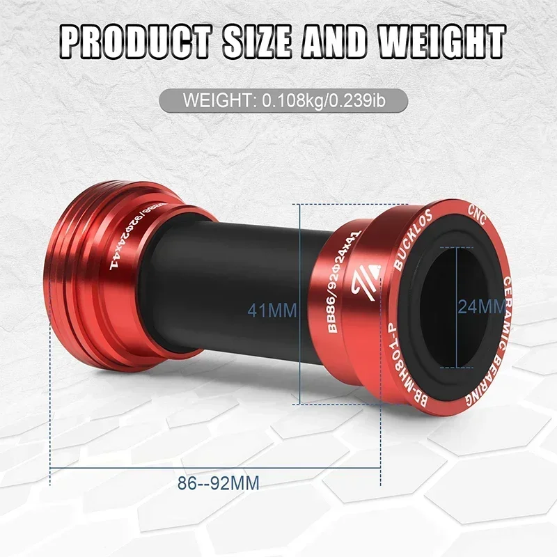 BUCKLOS BB86 92 suport Mtb row – Ceramic Bearing Bottom Bracket Bb86 recenzja i cena