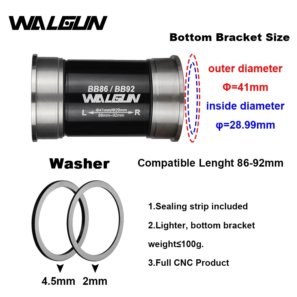 Łożyska ceramiczne WALGUN BB86 – Ceramic Bearing Bottom Bracket Bb86 recenzja i cena