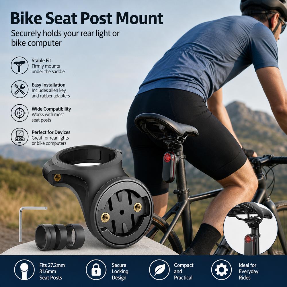 Uchwyt mocujący do sztycy pods – Bike Radar Tail Light Camera Rearview recenzja i cena