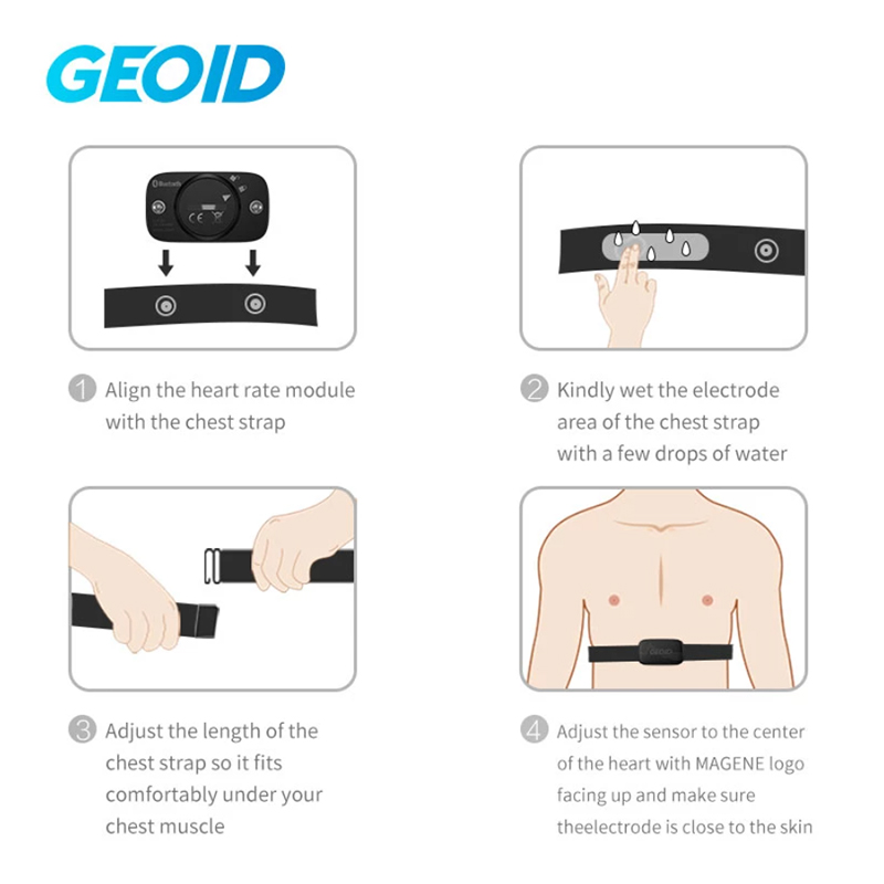 GEOID HS500 Monitor pracy serc – Heart Rate Monitor Chest Strap Ant+ recenzja i cena