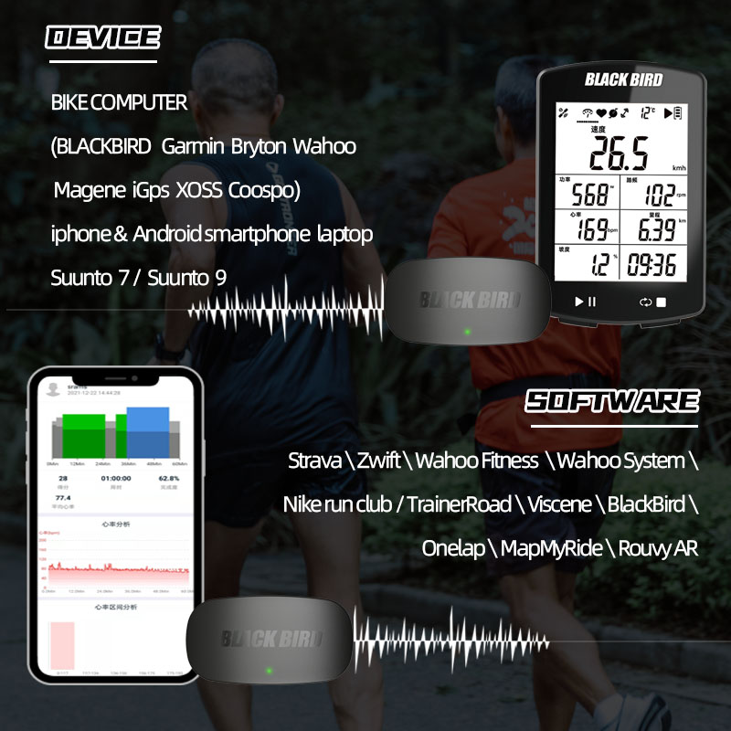Czujnik tętna BlackBird HR1 z  – Heart Rate Monitor Chest Strap Ant+ recenzja i cena