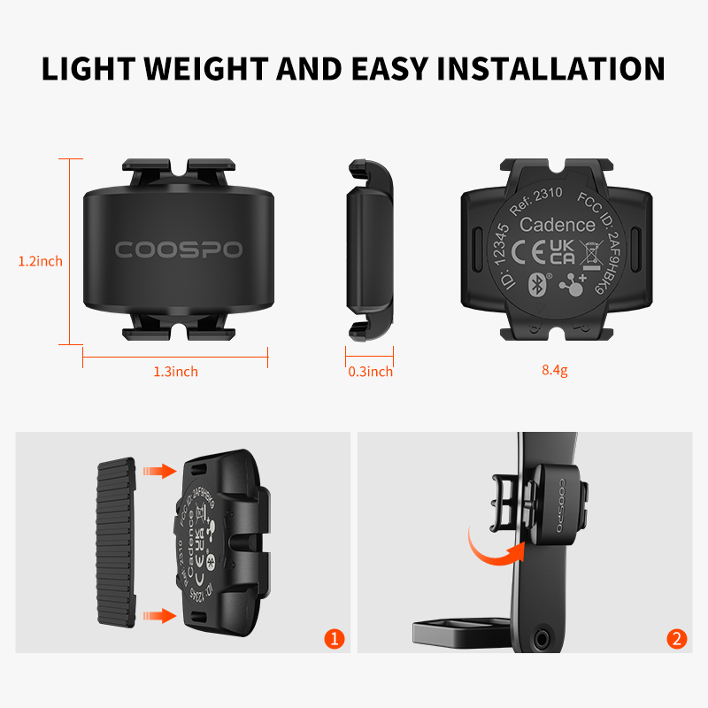 CooSpo czujnik prędkości rower – Cycling Cadence Sensor Bluetooth Ant recenzja i cena