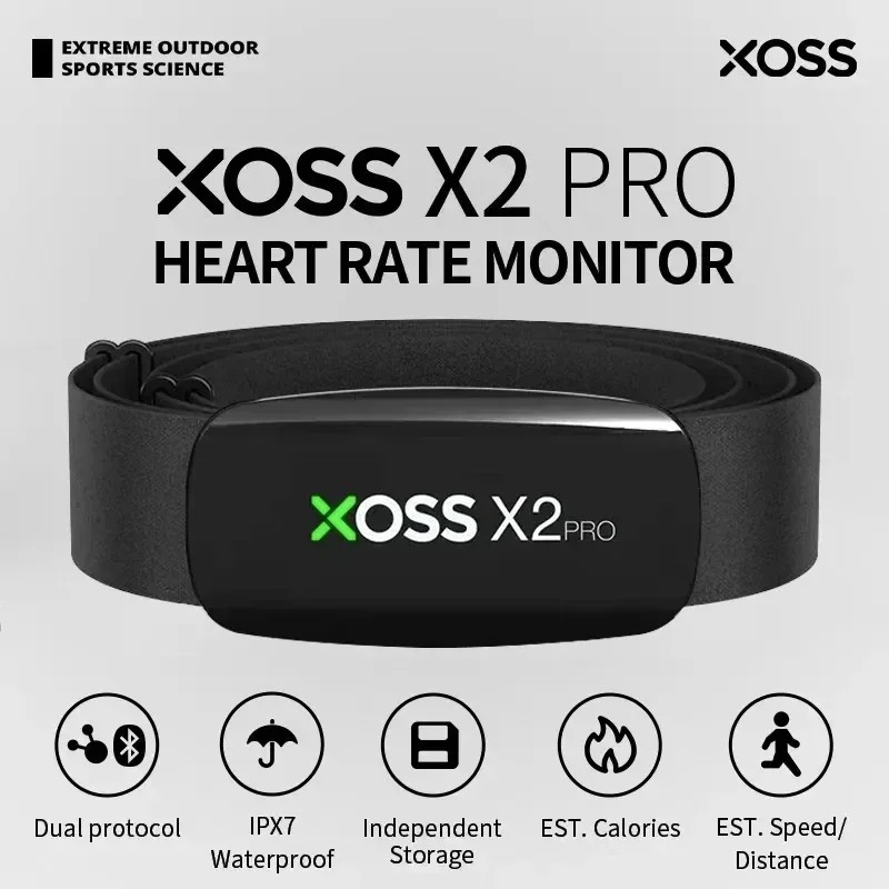 Czujnik tętna XOSS X2 Pro Blue – Heart Rate Monitor Chest Strap Ant+ recenzja i cena