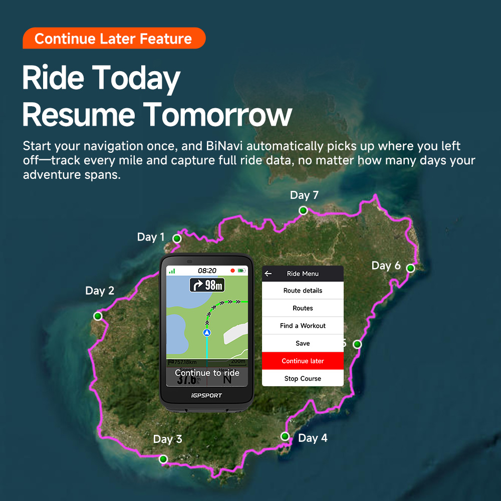 iGPSPORT BiNavi Komputer rower – Bike Computer Gps Navigation Map recenzja i cena