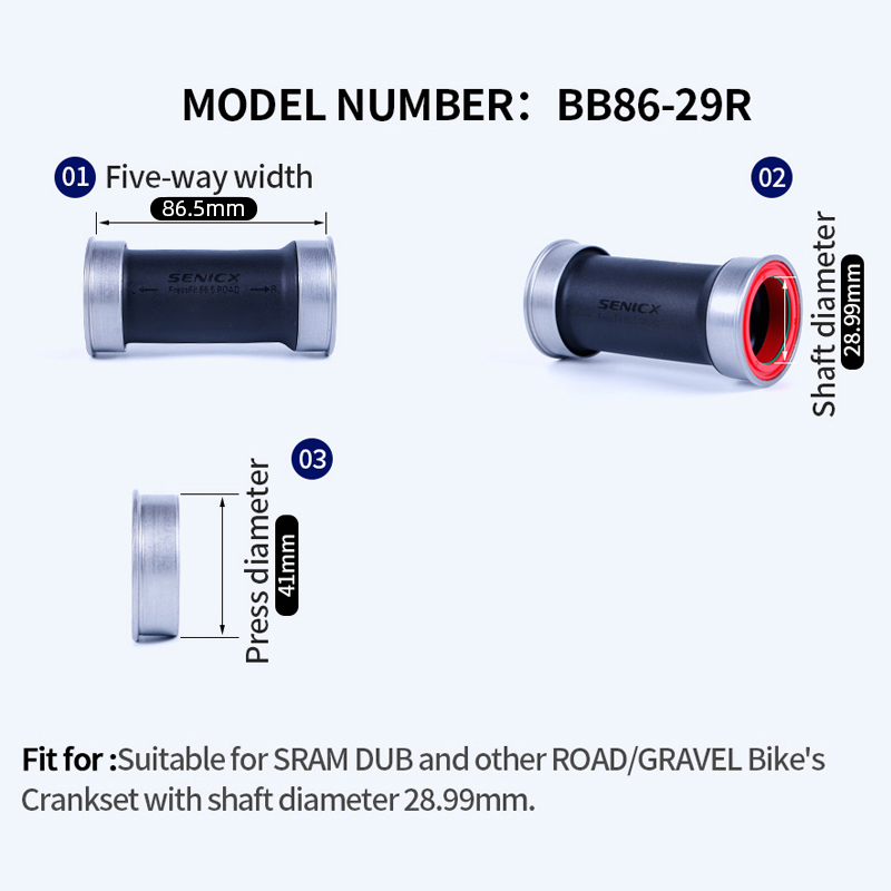 Suport SENICX BB86 DUB Press F – Ceramic Bearing Bottom Bracket Bb86 recenzja i cena